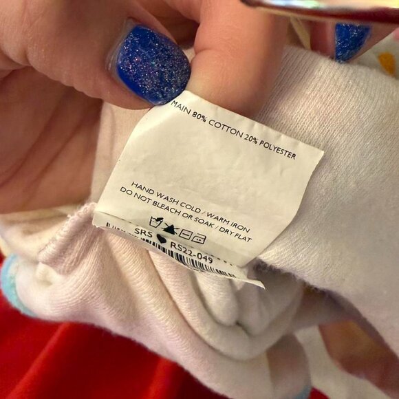 Sretsis white and multi-coloured terry cloth  floral dress size US 4 - Picture 7 of 7